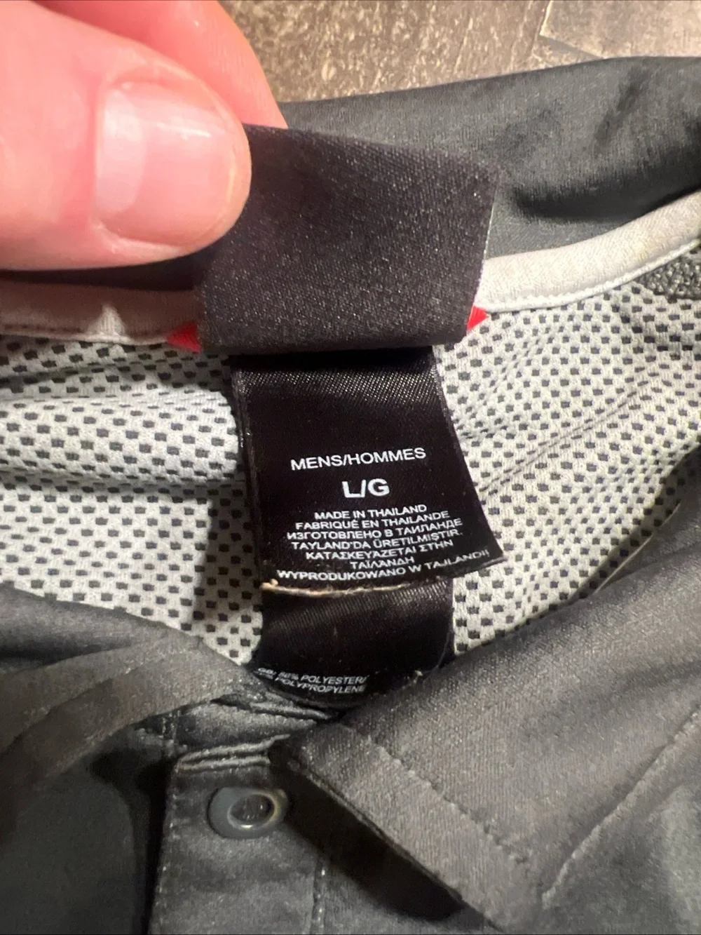 The North Face Men's Charcoal Gray Performance Polo